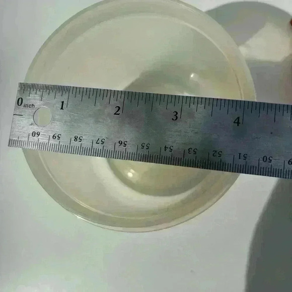 Vintage Tupperware sifter  1689-12 in tangerine with clear base 1493-9 - Picture 8 of 9